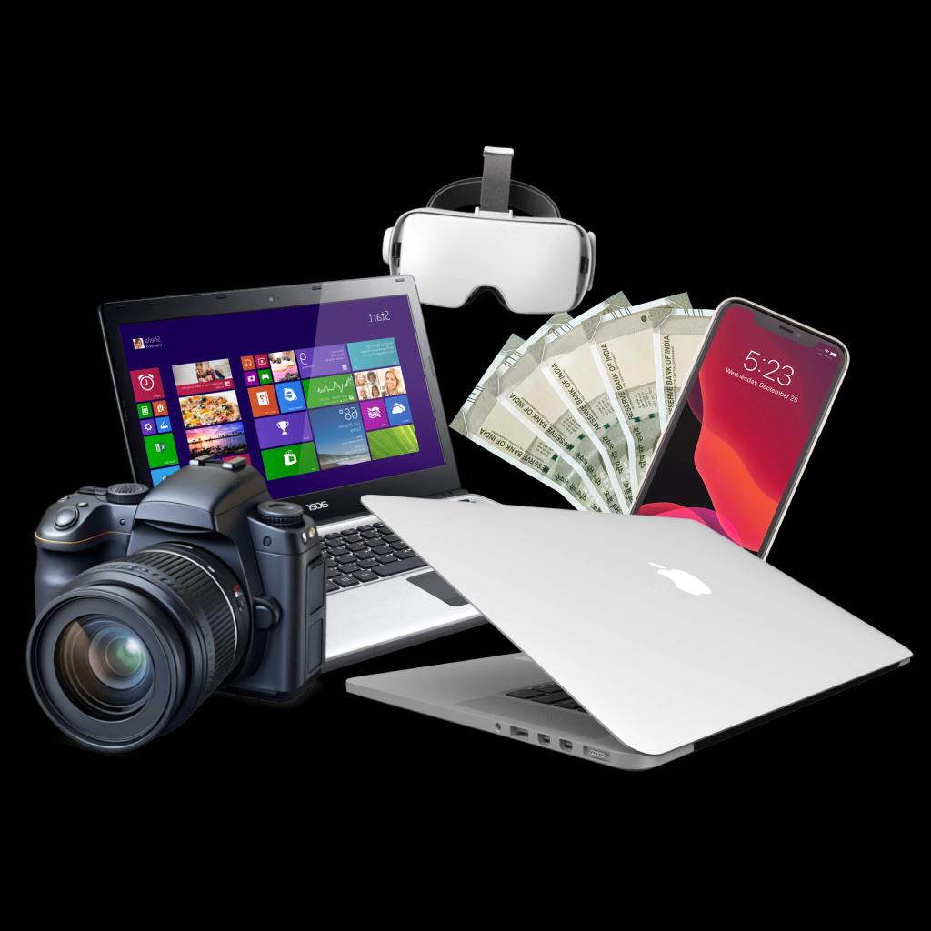 Refurbished phones, cameras and laptops